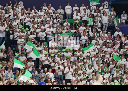 Hambourg, Hambourg, Allemagne. 25 mai 2024. Impressions lors de la finale EHF Men 2024 Handball à Hambourg (crédit image : © Mathias Schulz/ZUMA Press Wire) USAGE ÉDITORIAL SEULEMENT! Non destiné à UN USAGE commercial ! Banque D'Images