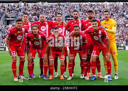 AC Monza s'alignera lors du championnat italien Serie A match de football entre Juventus FC et AC Monza le 25 mai 2024 au stade Allianz de Turin, Italie - crédit : Luca Rossini/E-Mage/Alamy Live News Banque D'Images