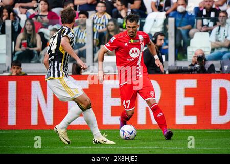 Turin, Italie. 26 mai 2024. Dany Mota (AC Monza) lors du championnat italien Serie A match de football entre Juventus FC et AC Monza le 25 mai 2024 au stade Allianz de Turin, Italie - photo Morgese-Rossini/DPPI crédit : DPPI Media/Alamy Live News Banque D'Images