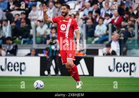 Turin, Italie. 26 mai 2024. Roberto Gagliardini (AC Monza) lors du championnat italien Serie A match de football entre la Juventus FC et l'AC Monza le 25 mai 2024 au stade Allianz de Turin, Italie - photo Morgese-Rossini/DPPI crédit : DPPI Media/Alamy Live News Banque D'Images