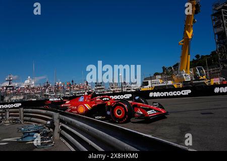 Monte Carlo, Monaco. 25 mai 2024. 25.05.2024, circuit de Monaco, Monte Carlo, Grand Prix de formule 1 Monaco 2024, en photo Charles Leclerc (MCO), Scuderia Ferrari HP/dpa/Alamy Live News Banque D'Images