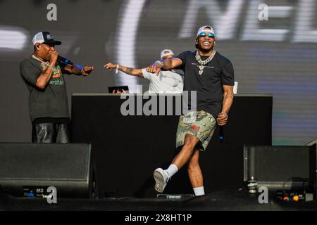 Napa, États-Unis. 24 mai 2024. Nelly se produit le jour 1 de BottleRock Napa Valley à Napa Valley Expo le 24 mai 2024 à Napa, Californie. Photo : Chris Tuite/imageSPACE crédit : Imagespace/Alamy Live News Banque D'Images