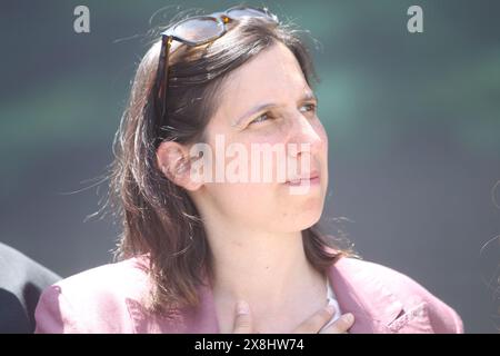 25 mai 2024, Aversa, Campanie/Caserte, Italie : la secrétaire du PD (Parti démocrate), Elly Schlein à Aversa, dans la province de Caserte, pour la campagne électorale. En photo Elly Schlein (crédit image : © Salvatore Esposito/Pacific Press via ZUMA Press Wire) USAGE ÉDITORIAL SEULEMENT! Non destiné à UN USAGE commercial ! Banque D'Images