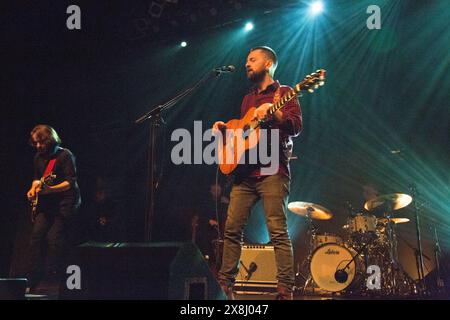 Glasgow Écosse. Blue Rose Code, auteur-compositeur-interprète écossais, alias Ross Wilson, a donné un concert à l'O2 ABC au Celtic Connections 2018. Photo Pau Banque D'Images