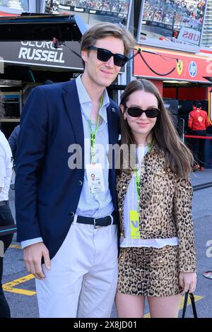 Monaco, Monaco. 25 mai 2024. Alexandra de Hanovre et son mari Christian de Hanovre participent au GP de Monaco à Montecarlo, championnat du monde de formule 1 2024 le 25 mai 2024 à Monaco. Photo de Laurent Zabulon/ABACAPRESS. COM Credit : Abaca Press/Alamy Live News Banque D'Images