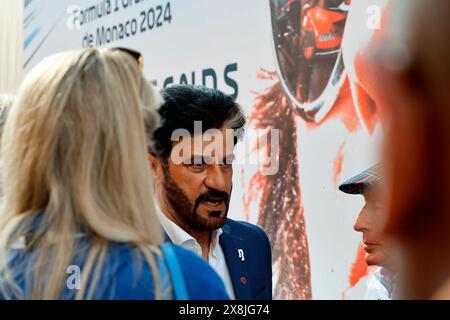 Monte Carlo, Monaco. 26 mai 2024. 26.05.2024, circuit de Monaco, Monte Carlo, Grand Prix de formule 1 Monaco 2024, en photo le président de la FIA Mohammed bin Sulayem avec la légende de la formule 1 Sir John Young 'Jackie' Stewart crédit : dpa/Alamy Live News Banque D'Images