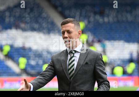 Hampden Park. Glasgow. Écosse, Royaume-Uni. 25 mai 2024. Finale de la Coupe d'Écosse Celtic vs Rangers. Callum McGregor Capitaine de Celtic Credit : eric mccowat/Alamy Live News Banque D'Images