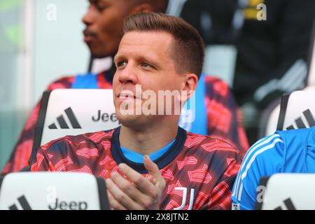 Wojciech Szczesny du Juventus FC lors du match entre le Juventus FC et l'AC Monza le 25 mai 2024 au stade Allianz de Turin, Italie. Banque D'Images