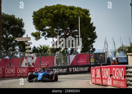 12 COLAPINTO Franco (Arg), MP Motorsport, Dallara F2 2024, action lors de la 5ème manche du Championnat FIA de formule 2 2024 du 23 au 26 mai 2024 sur le circuit de Monaco, à Monaco - photo Paul Vaicle / DPPI Banque D'Images