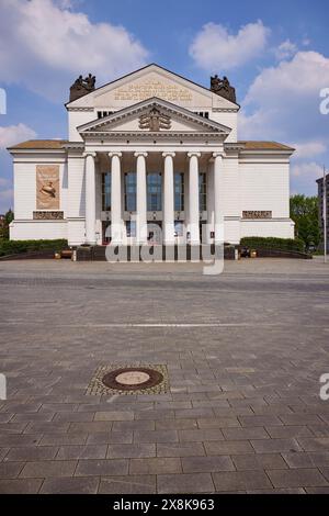 Opéra et théâtre Duisbourg, région de la Ruhr, ville indépendante, Rhénanie du Nord-Westphalie, Allemagne Banque D'Images