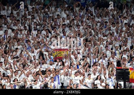 Madrid, Espagne. 25 mai 2024. Lors du match de Liga entre le Real Madrid et le Real Betis, il joue au stade Santiago Bernabeu le 25 mai 2024 à Madrid, en Espagne. (Photo de Cesar Cebolla/PRESSINPHOTO) crédit : AGENCE SPORTIVE PRESSINPHOTO/Alamy Live News Banque D'Images