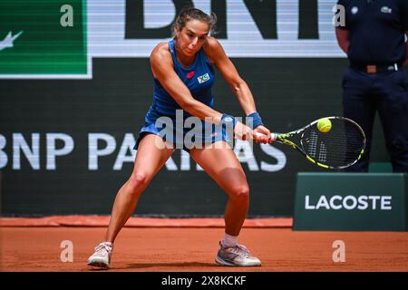 Paris, France. 26 mai 2024. Lucia BRONZETTI d'Italie lors de la première journée du tournoi de tennis Roland-Garros 2024, ATP et WTA Grand Chelem le 26 mai 2024 au stade Roland-Garros à Paris, France - photo Matthieu Mirville/DPPI crédit : DPPI Media/Alamy Live News Banque D'Images