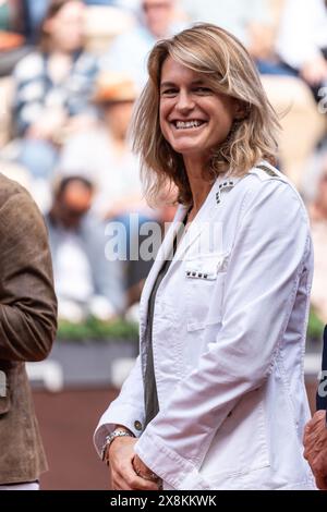 Paris, France. 26 mai 2024. Amélie Mauresmo, directrice de l’Open de France, lors de la cérémonie d’ouverture de l’Open de France 2024, Roland-Garros 2024, ATP et WTA Grand Chelem, le 26 mai 2024 au stade Roland-Garros à Paris, France. Photo de Alexis Jumeau/ABACAPRESS. COM Credit : Abaca Press/Alamy Live News Banque D'Images