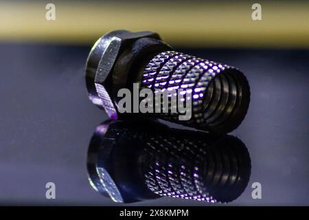 Broche d'antenne analogique TV Banque D'Images