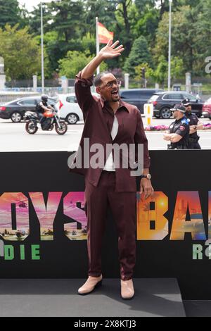 Madrid, Espagne. 26 mai 2024. Will Smith présente à Madrid son nouveau film 'Bad Boys : Ride or Die' à Madrid le dimanche 26 mai 2024 crédit : CORDON PRESS/Alamy Live News Banque D'Images