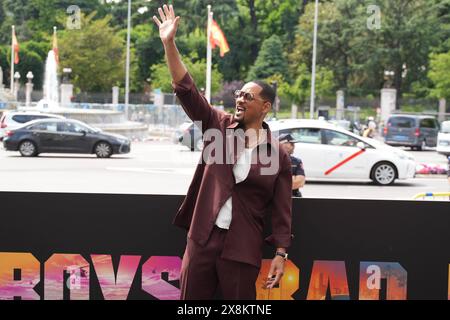 Madrid, Espagne. 26 mai 2024. Will Smith présente à Madrid son nouveau film 'Bad Boys : Ride or Die' à Madrid le dimanche 26 mai 2024 crédit : CORDON PRESS/Alamy Live News Banque D'Images