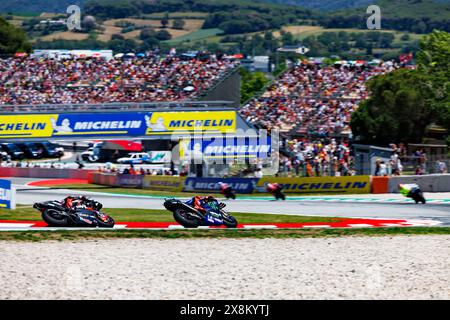 Circuit de Barcelona, Barcelone, Catalogne, Espagne. 26 mai 2024. 2024 MotoGP de Catalunya Race Day ; numéro 20 Monster Energy Yamaha MotoGP pilote Fabio Quartararo pendant la course au Catalunya MotoGP crédit : action plus Sports/Alamy Live News Banque D'Images