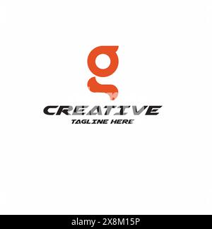 logo lettre minuscule g. Illustration de Vecteur