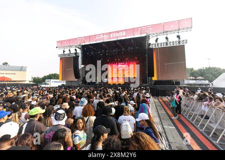 Dallas, États-Unis. 25 mai 2024. La foule au TwoGether Land Festival qui s'est tenu à Fair Park à Dallas, Texas, le 25 mai 2024. (Photo de Jay Wiggins/Sipa USA) crédit : Sipa USA/Alamy Live News Banque D'Images