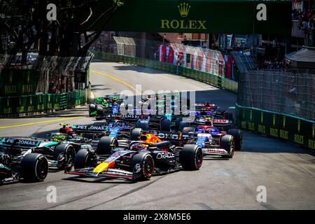 Monaco, Principauté de Monaco. 26 mai 2024. Départ de la course lors du GP de Monaco, 23-26 mai 2024 Montecarlo, championnat du monde de formule 1 2024. Crédit : Agence photo indépendante/Alamy Live News Banque D'Images