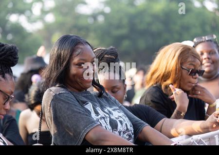 Dallas, États-Unis. 25 mai 2024. La foule au TwoGether Land Festival qui s'est tenu à Fair Park à Dallas, Texas, le 25 mai 2024. (Photo de Jay Wiggins/Sipa USA) crédit : Sipa USA/Alamy Live News Banque D'Images