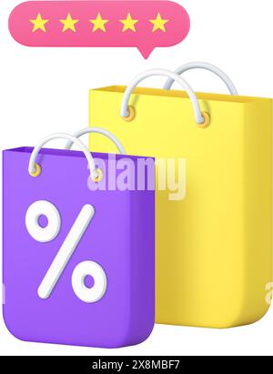 BEST seller vente discount offre spéciale marketing promo icône 3d illustration vectorielle réaliste. Évaluation de l'évaluation des BEST-sellers de la vente au détail d'entreprise B Illustration de Vecteur