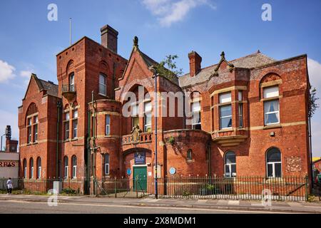 Tameside GTR Manchester Ashton-under-Lyne Drill Hall Old Street, ouvert comme quartier général du 7th Lancashire Rifle Volunteer corps 1887 Banque D'Images