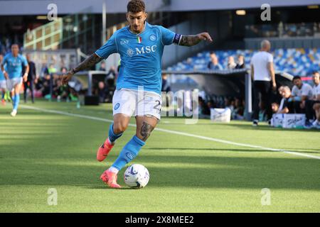 Naples, Campanie, ITALIE. 26 mai 2024. 26/05/2024 Naples, Diego Armando Maradona Stadium, match de football valable pour le championnat de Serie A 2023/24 entre SSC Napoli vs US Lecce. Sur l'image : Giovanni Di Lorenzo de SSC Napoli (crédit image : © Fabio Sasso/ZUMA Press Wire) USAGE ÉDITORIAL SEULEMENT! Non destiné à UN USAGE commercial ! Banque D'Images