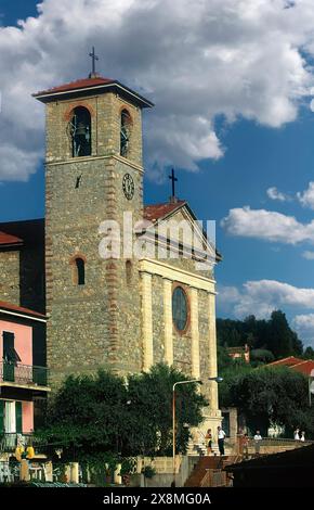 Italie Ligurie Province de la Spezia Parco Montemarcello-Magra - Tellaro L'église de Stella Maris Banque D'Images