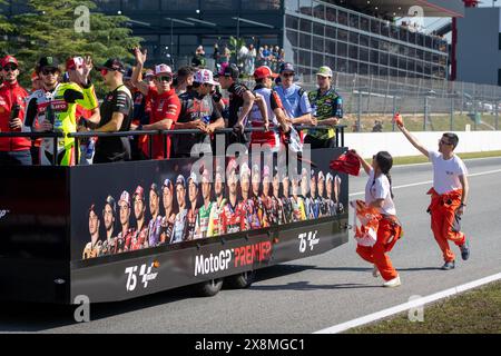 Barcelone, ESP. 26 mai 2024. Barcelone, Espagne. Circuit de Barcelona Catalunya. Mai 26 2024 jour de la course. Moto GP Moto GP premier avant le MotoGP Gran Premi Monster Energy de Catalunya. MotoGP 24-25-26 mai 2024, au circuit de Barcelona-Catalunya à Barcelone, Espagne. Crédit : Rosdemora/Alamy Live News Banque D'Images