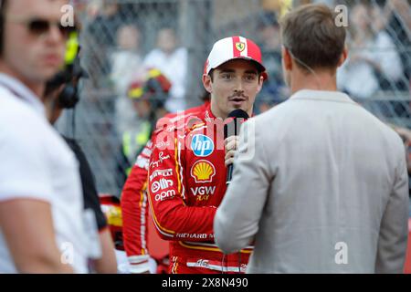 Monte Carlo, Principauté de Monaco. 26 mai 2024. Grand Prix de formule 1 de Monaco au circuit de Monaco à Monte Carlo. Photo : Charles Leclerc (mon) de la Scuderia Ferrari © Piotr Zajac/Alamy Live News Banque D'Images