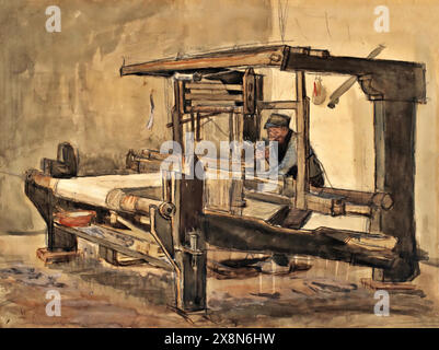 Tisserand, 1884 Gogh, Vincent van Illustration de Vecteur