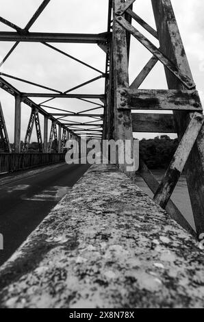 Pont de saut Saba, Guyane française Banque D'Images