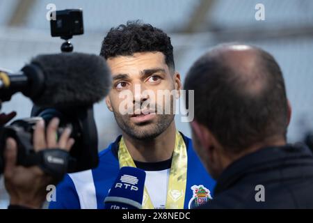 26 mai 2024. Lisbonne, Portugal. L'attaquant iranien de Porto Mehdi Taremi (9) célèbre après avoir remporté la Coupe portugaise, Porto vs Sporting crédit : Alexandre de Sousa/Alamy Live News Banque D'Images