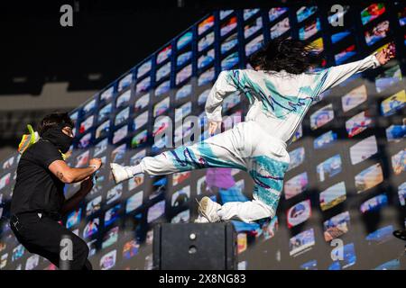 Napa, États-Unis. 25 mai 2024. Oliver Tree se produit sur scène lors de BottleRock à Napa Valley Expo le 25 mai 2024 à Napa, Californie. Photo : Chris Tuite/imageSPACE crédit : Imagespace/Alamy Live News Banque D'Images