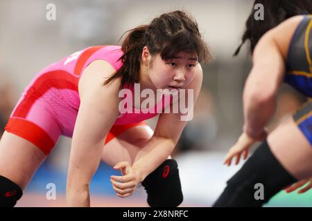 Tokyo, Japon. 25 mai 2024. Sowaka Uchida Wrestling : Meiji Cup All Japan Selection Championship Woen's Free style -55kg au Tokyo Gymnasium à Tokyo, Japon . Crédit : Naoki Morita/AFLO SPORT/Alamy Live News Banque D'Images
