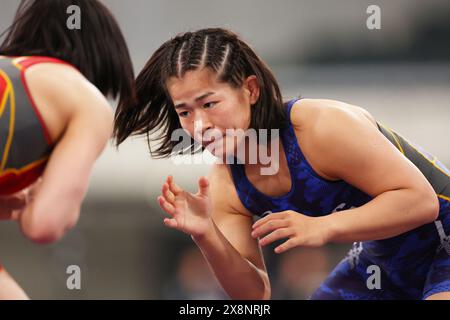 Tokyo, Japon. 25 mai 2024. Haruna Murayama Wrestling : Meiji Cup All Japan Selection Championship Woen's -55kg final au Tokyo Gymnasium à Tokyo, Japon . Crédit : Naoki Morita/AFLO SPORT/Alamy Live News Banque D'Images