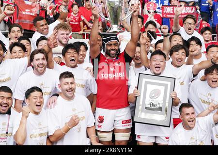 Tokyo, Japon. 26 mai 2024. Brave lupus team Rugby : 2024 cérémonie de remise des prix de la Ligue japonaise de rugby One au stade national de Tokyo, Japon . Crédit : Itaru Chiba/AFLO/Alamy Live News Banque D'Images