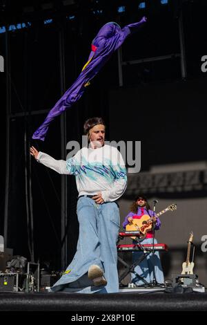 Napa, États-Unis. 25 mai 2024. Oliver Tree se produit sur scène lors de BottleRock à Napa Valley Expo le 25 mai 2024 à Napa, Californie. Photo : Chris Tuite/imageSPACE/SIPA USA crédit : SIPA USA/Alamy Live News Banque D'Images