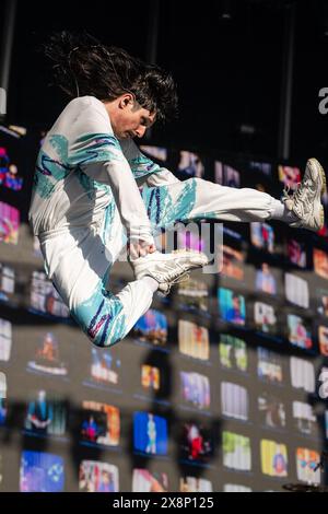 Napa, États-Unis. 25 mai 2024. Oliver Tree se produit sur scène lors de BottleRock à Napa Valley Expo le 25 mai 2024 à Napa, Californie. Photo : Chris Tuite/imageSPACE/SIPA USA crédit : SIPA USA/Alamy Live News Banque D'Images