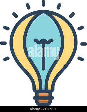 Icône pour idée, conclusion, entreprenant Illustration de Vecteur