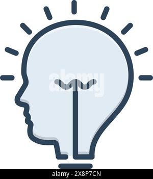 Icône pour idée, conclusion, entreprenant Illustration de Vecteur