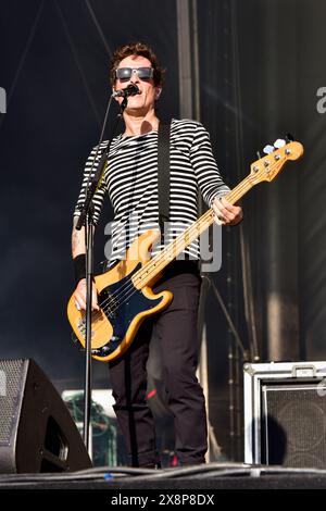 Napa, Californie, États-Unis. 26 mai 2024. The Offspring se produisant sur scène au BottleRock 2024 Music Festival. Crédit : Ken Howard/Alamy Banque D'Images