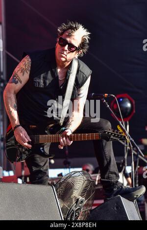 Napa, Californie, États-Unis. 26 mai 2024. The Offspring se produisant sur scène au BottleRock 2024 Music Festival. Crédit : Ken Howard/Alamy Banque D'Images