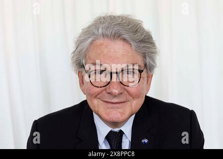 Paris, France. 20 mai 2024. © PHOTOPQR/LE PARISIEN/olivier corsan ; Paris ; 20/05/2024 ; Paris, France, le 20 mai 2024. Thierry Breton, Commissaire européen au marché intérieur depuis 2019 photo : LP/Olivier Corsan Paris, France, 20 mai 2024 thierry Breton, Commissaire européen au marché intérieur depuis 2019 *** local Caption *** THIERRY BRETON crédit : MAXPPP/Alamy Live News Banque D'Images