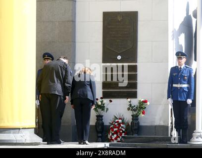 Non exclusif : KIEV, UKRAINE - 24 MAI 2024 - Président de la Verkhovna Rada d'Ukraine Ruslan Stefanchuk et Maréchal du Sénat de la République de Banque D'Images