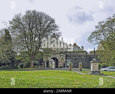 Porte de la Citadelle Royale de Plymouth Hoe Banque D'Images