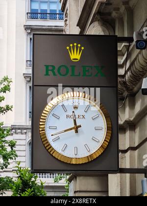 Magasin Rolex. Avinguda Diagonal, Barcelone, Catalogne, Espagne. Banque D'Images