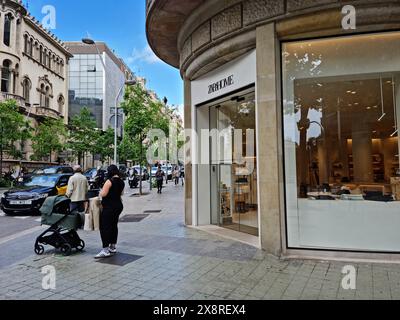 Magasin Zara Home. Barcelone, Catalogne, Espagne. Banque D'Images