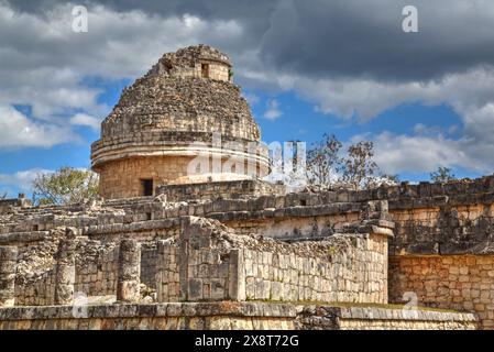 El Caracol (L'escargot), observatoire, Chichen Itza, Yucatan, Mexique Banque D'Images